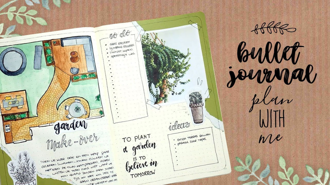 Plan With Me Garden Make-over - Bullet Journal Nederlands 2018 | CreaChick