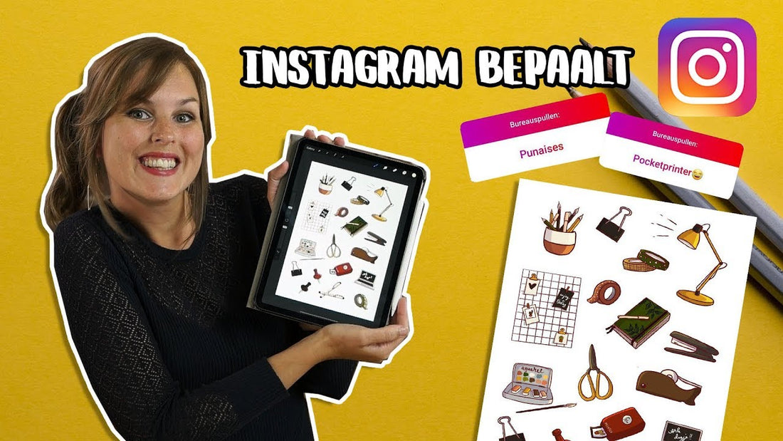 INSTAGRAM bepaalt mijn STICKERS! #1 Stationary Stickers