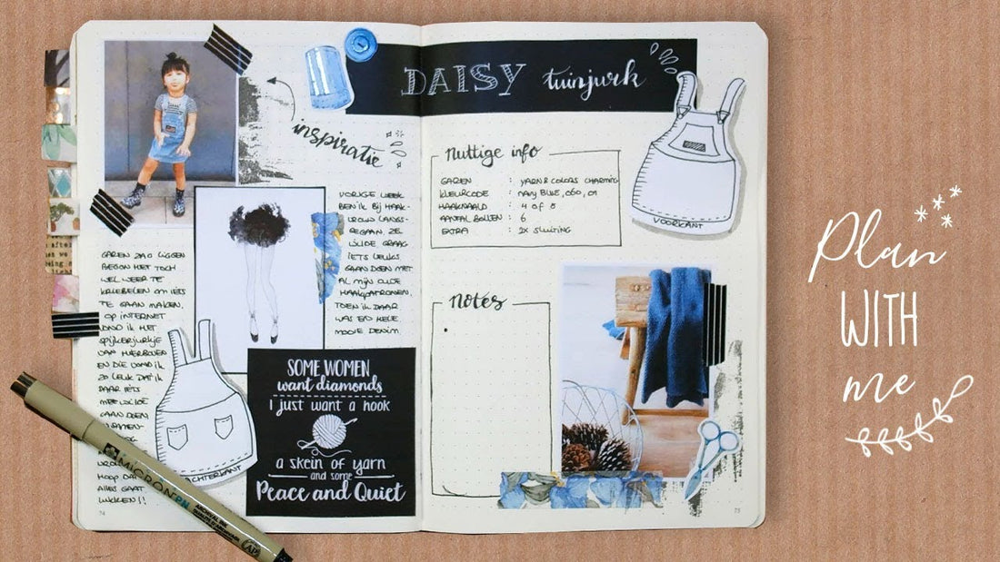 Hobby Haken Spread - Plan With Me Bullet Journal Nederlands | CreaChick