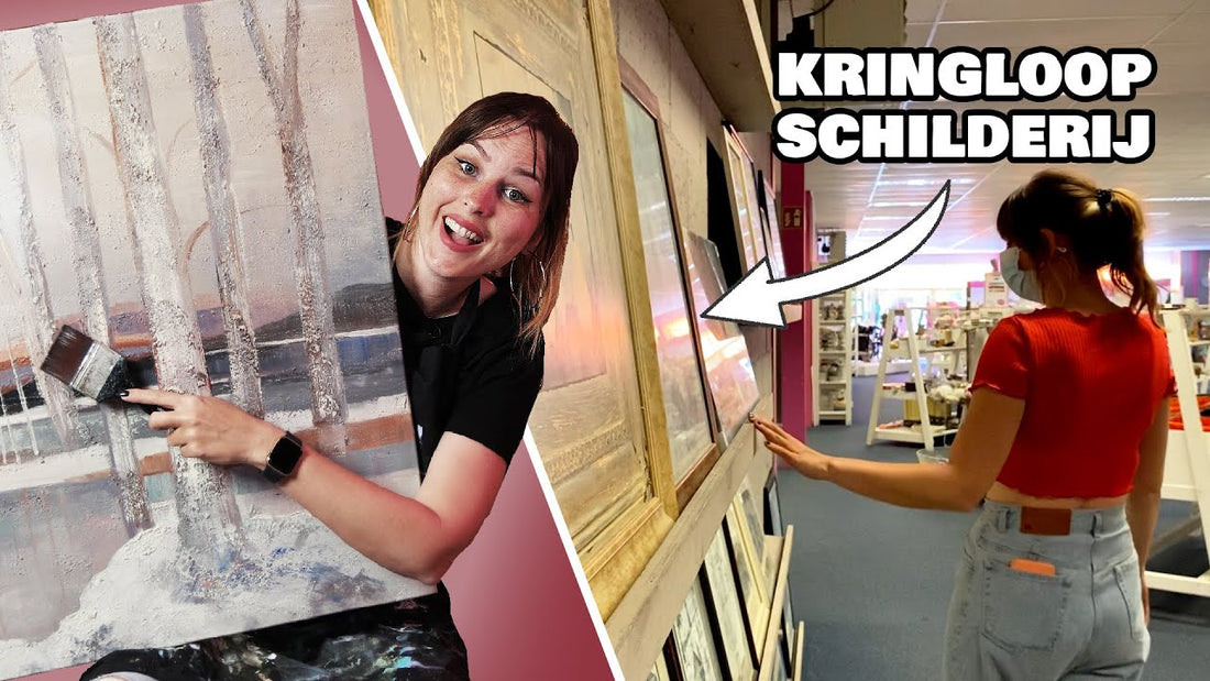 SCHILDERIJ VAN IEMAND ANDERS EEN MAKE-OVER GEVEN! - Kringloop Challenge