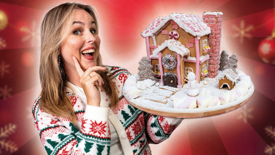 WIJ BOUWEN EEN PEPERKOEK VILLA! - Gingerbread house challenge 2025