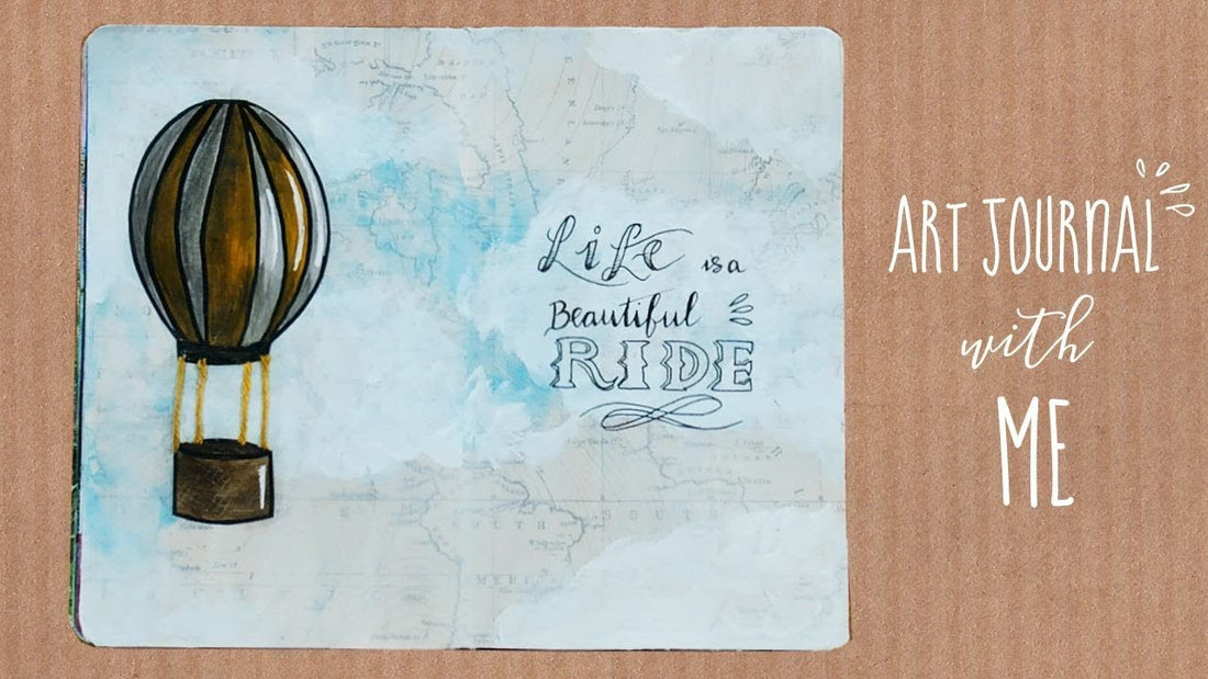 Luchtballon Mixed Media - Art Journal With Me Nederlands | CreaChick