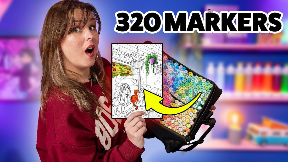 ALLE 320 STIFTEN in 1 TEKENING GEBRUIKEN! - Tekenen Challenge