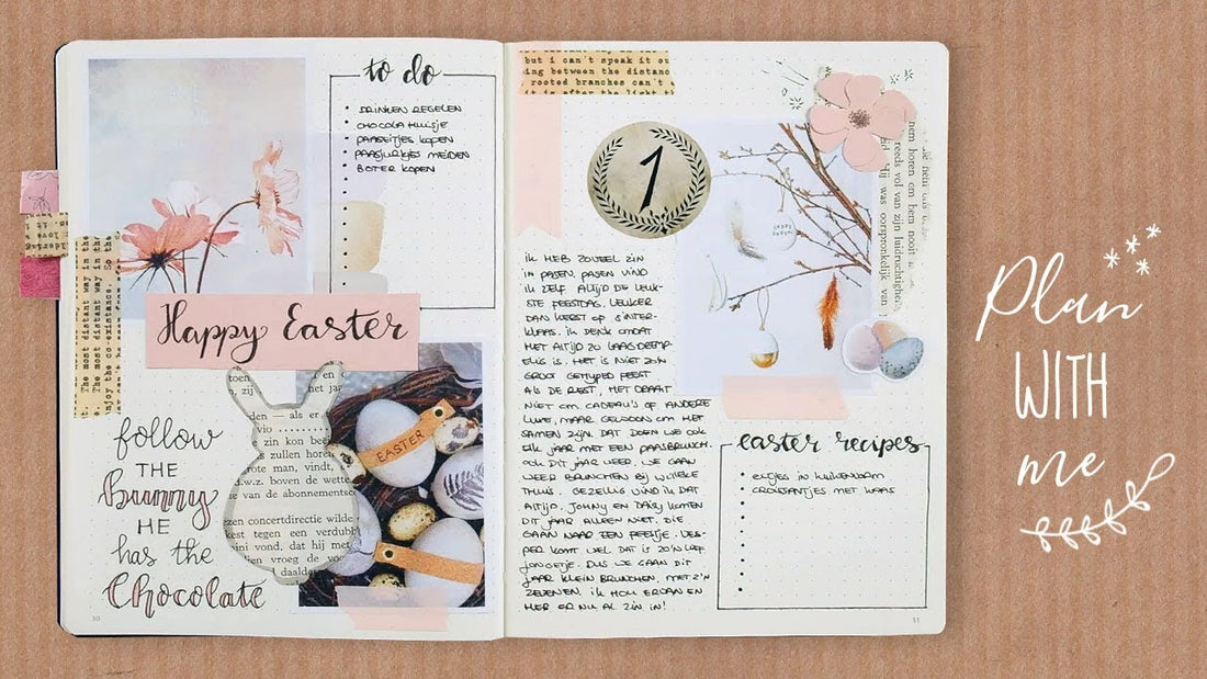Pasen Spread maken Plan With Me - Bullet Journal Nederlands | CreaChick