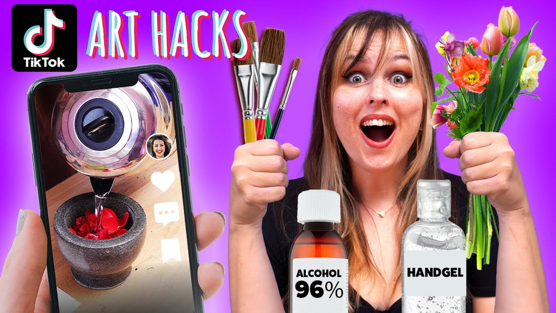 TIKTOK ART HACKS PROBEREN en dit had ik NIET VERWACHT…