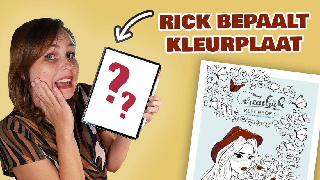 RICK BEPAALT wat ik moet TEKENEN voor in mijn KLEURBOEK!