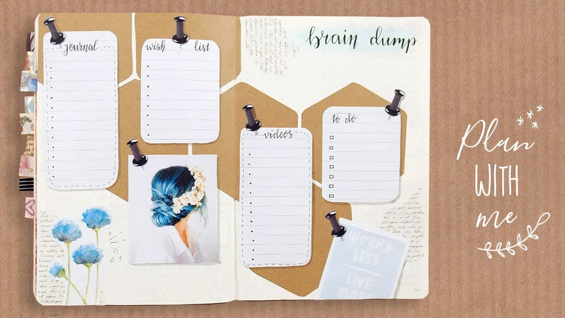Braindump pagina April Plan with Me - Bullet Journal Nederlands | CreaChick