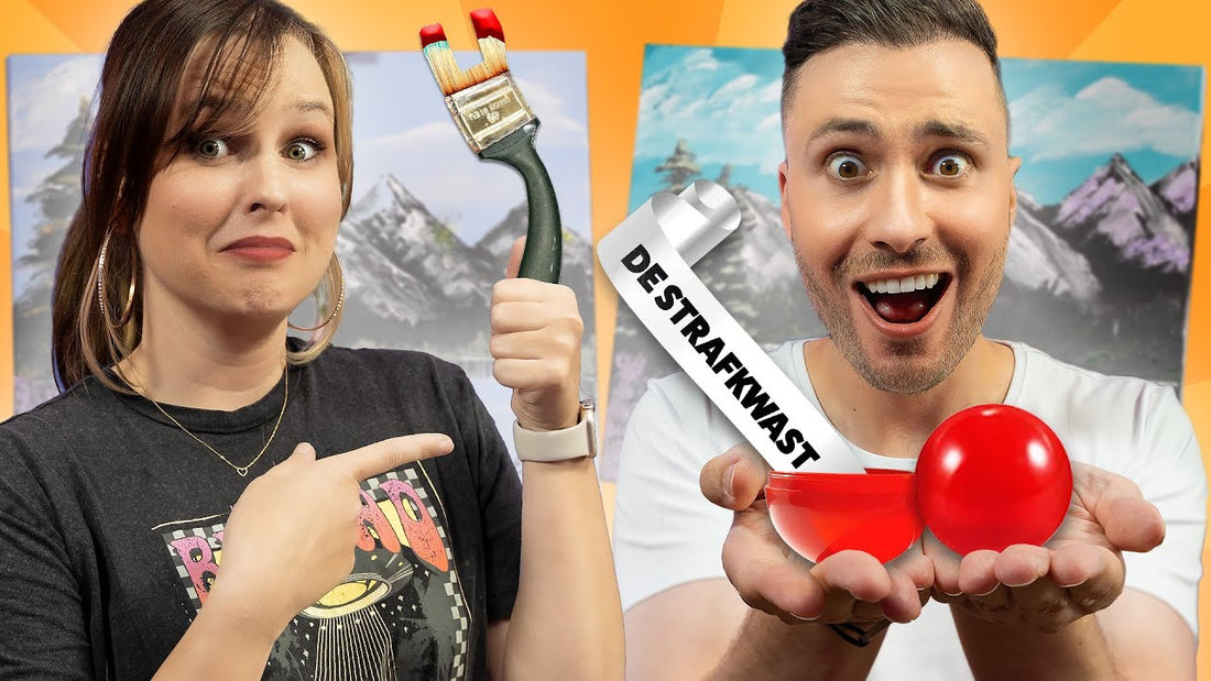 MYSTERY BALLEN BEPALEN ONS SCHILDERIJ! - Schilderen Challenge met Rutger