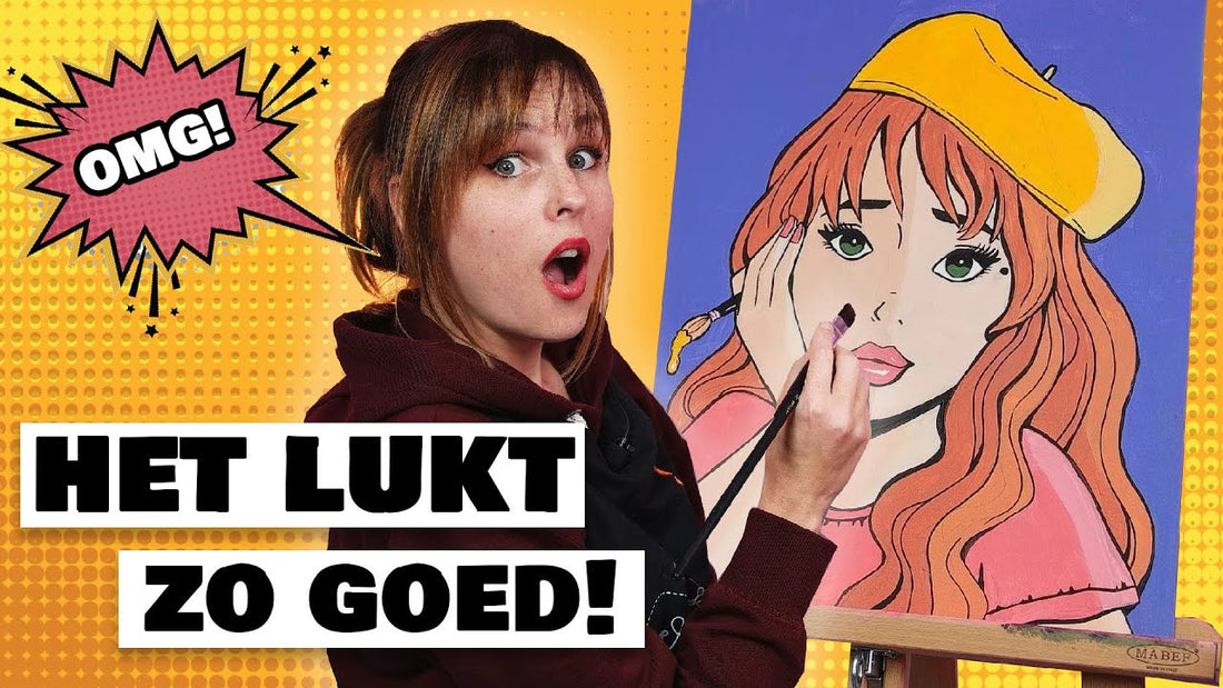 ZELFPORTRET SCHILDEREN in POP ART STIJL voor de eerste keer!
