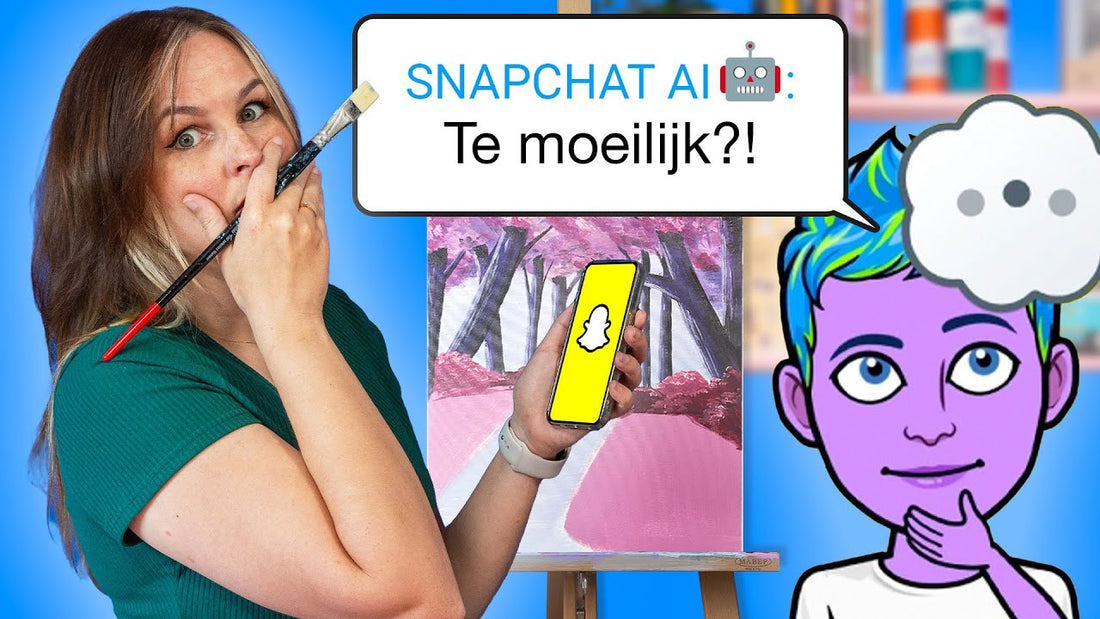 IK LIET SNAPCHAT AI MIJN SCHILDERIJ BEPALEN! - Challenge