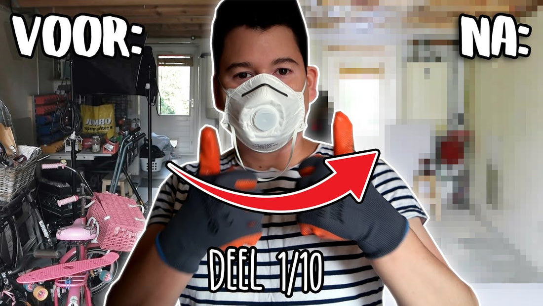 #1 Wij gaan van onze GARAGE een STUDIO maken! (Make-over video)