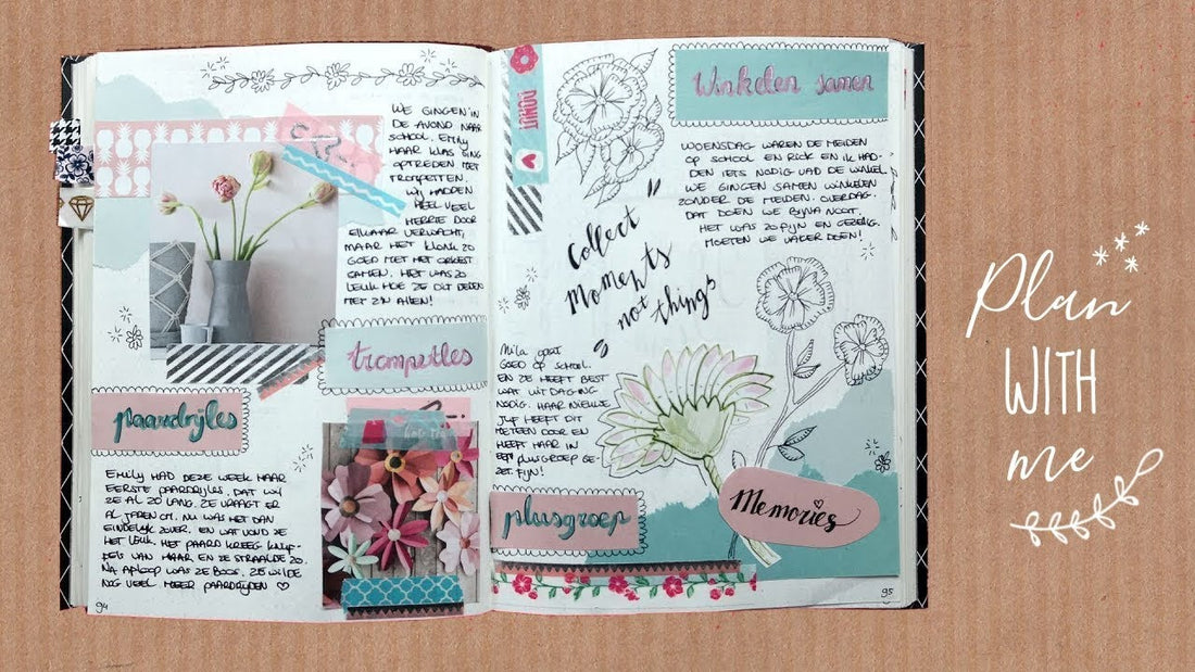 Memories Pagina samen maken - Bullet Journal