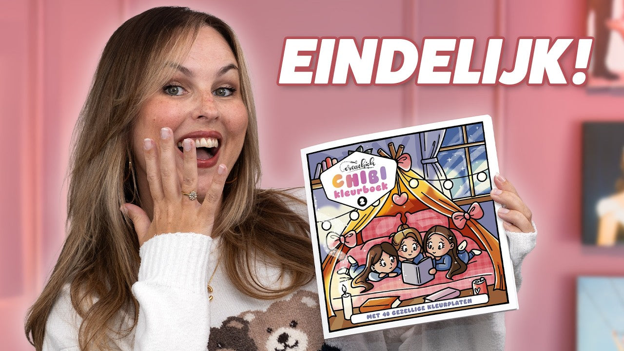 Mijn NIEUWSTE COZY KLEURBOEK Bekijken! - CreaChick Chibi Kleurboek 2