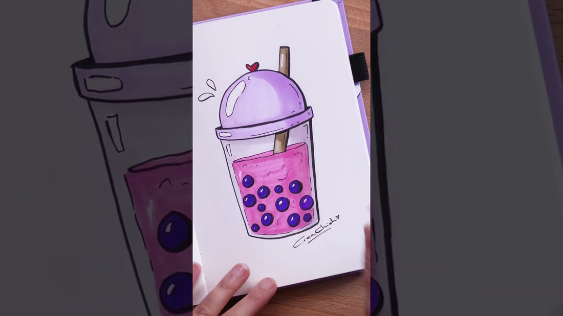 ZO TEKEN JE BOBA TEA!