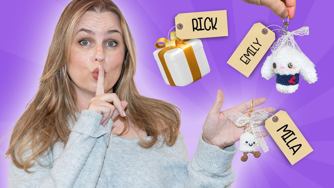 MIJN GEZIN VERRASSEN MET ZELFGEMAAKTE BAG CHARMS! - DIY & Haken