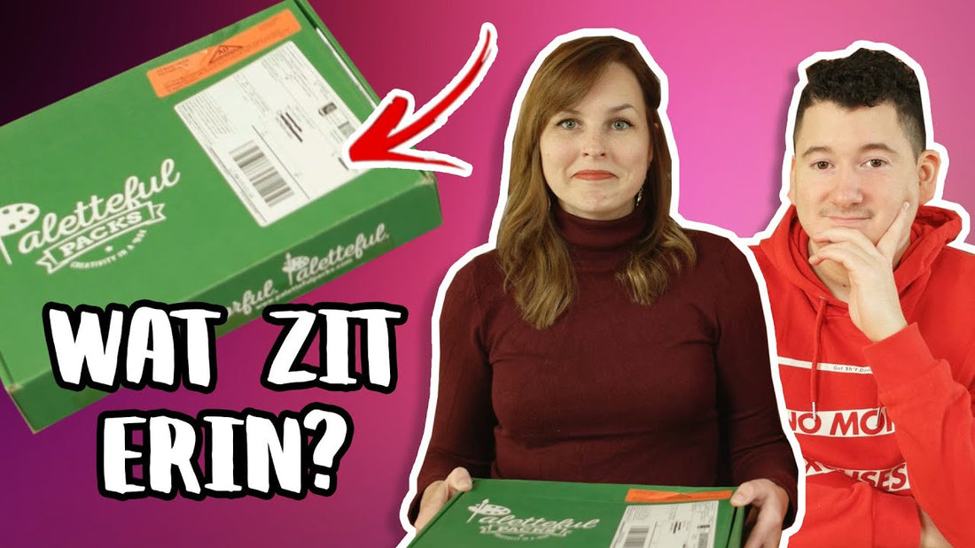 Een MYSTERYBOX vol met ART SPULLEN uitpakken!