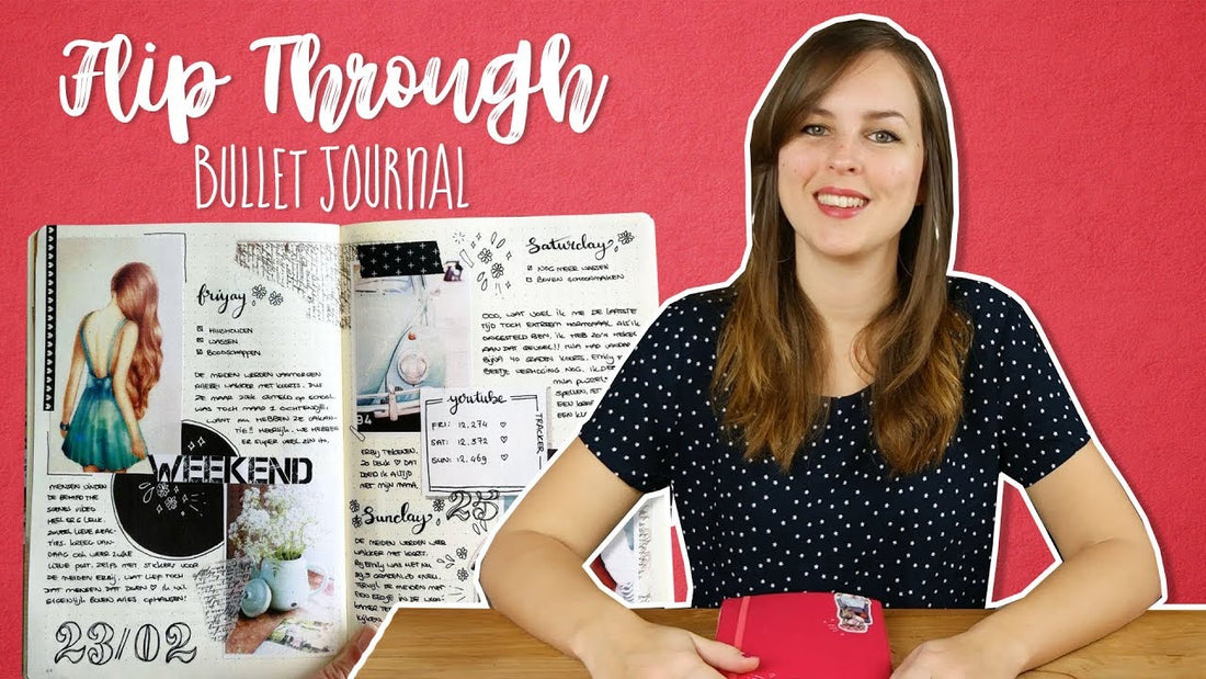 Flip Through mijn Bullet Journal doorbladeren - 2018 februari t/m maart | CreaChick