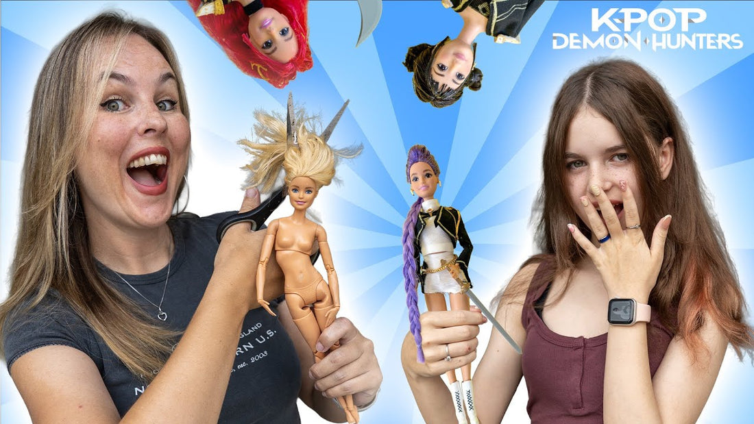 WIJ GEVEN BARBIES een MAKE-OVER! - Kpop Demon Hunters