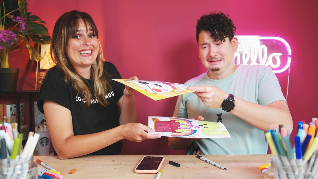 BEKENDE TIKTOK ART CHALLENGE UITPROBEREN - 3 minuten tekening wisselen