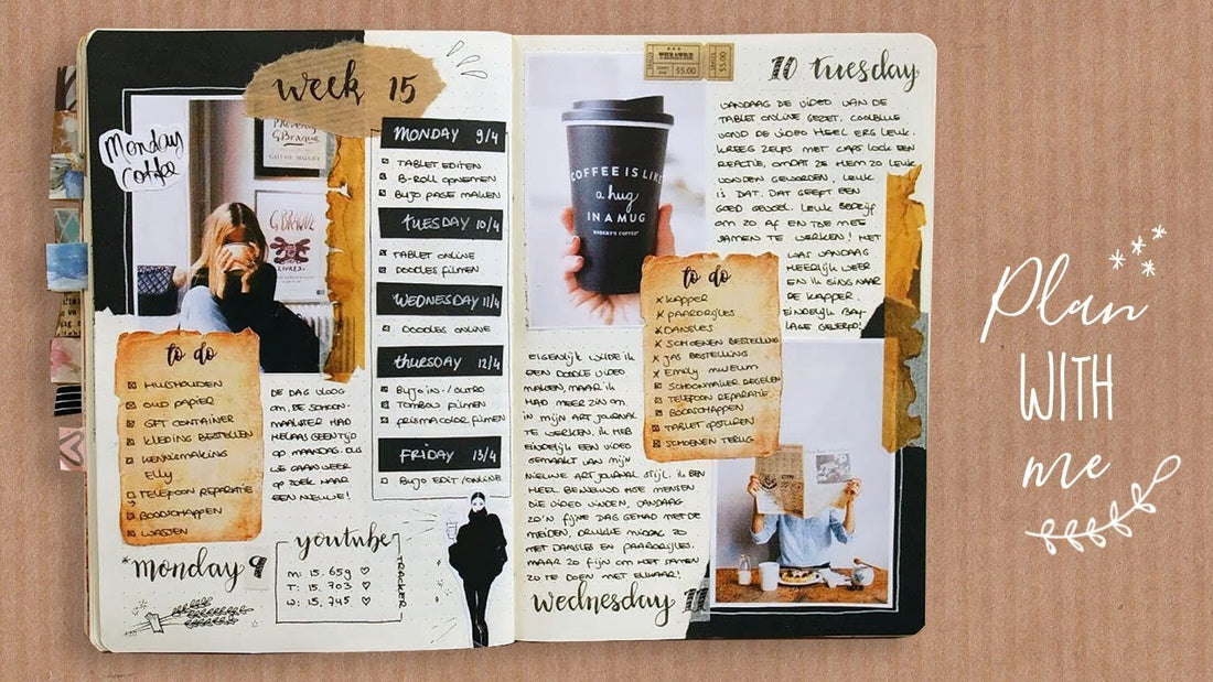 Weekly spread plan with me - Bullet Journal Nederlands | CreaChick