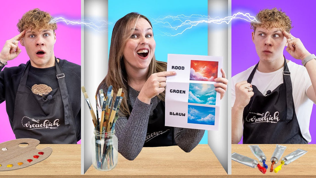 TWEELING TELEPATHIE met QUINN & AARON! - Art Challenge