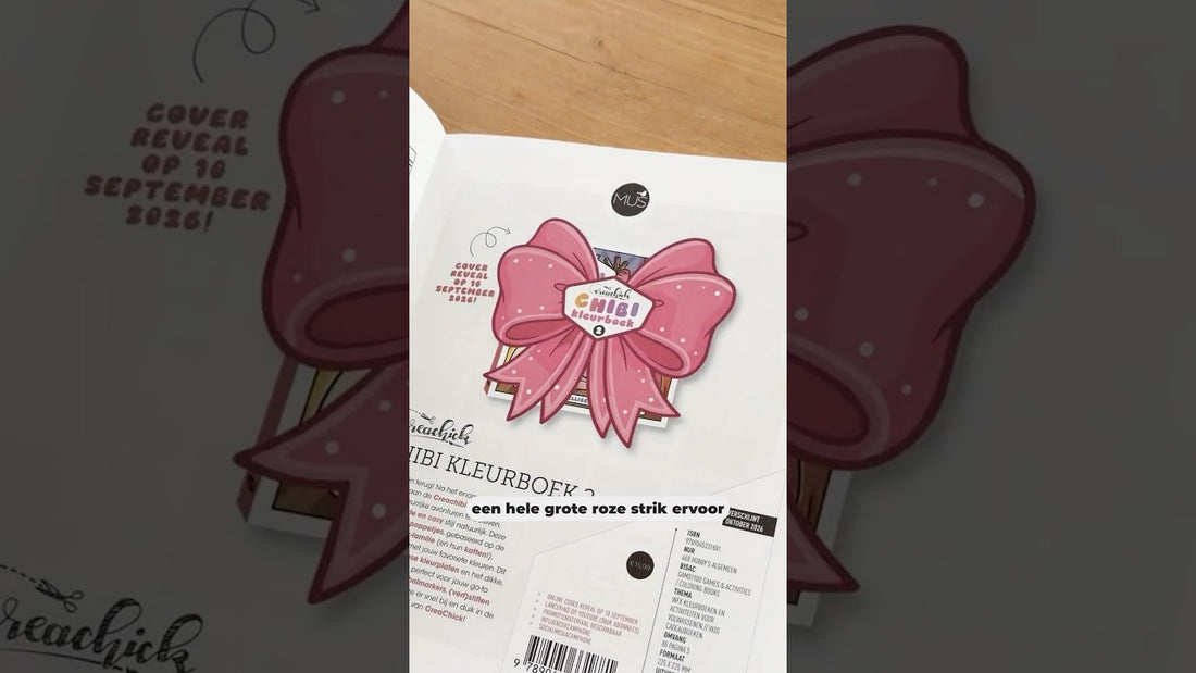 COVER REVEAL van mijn nieuwste CHIBI KLEURBOEK🩷😍