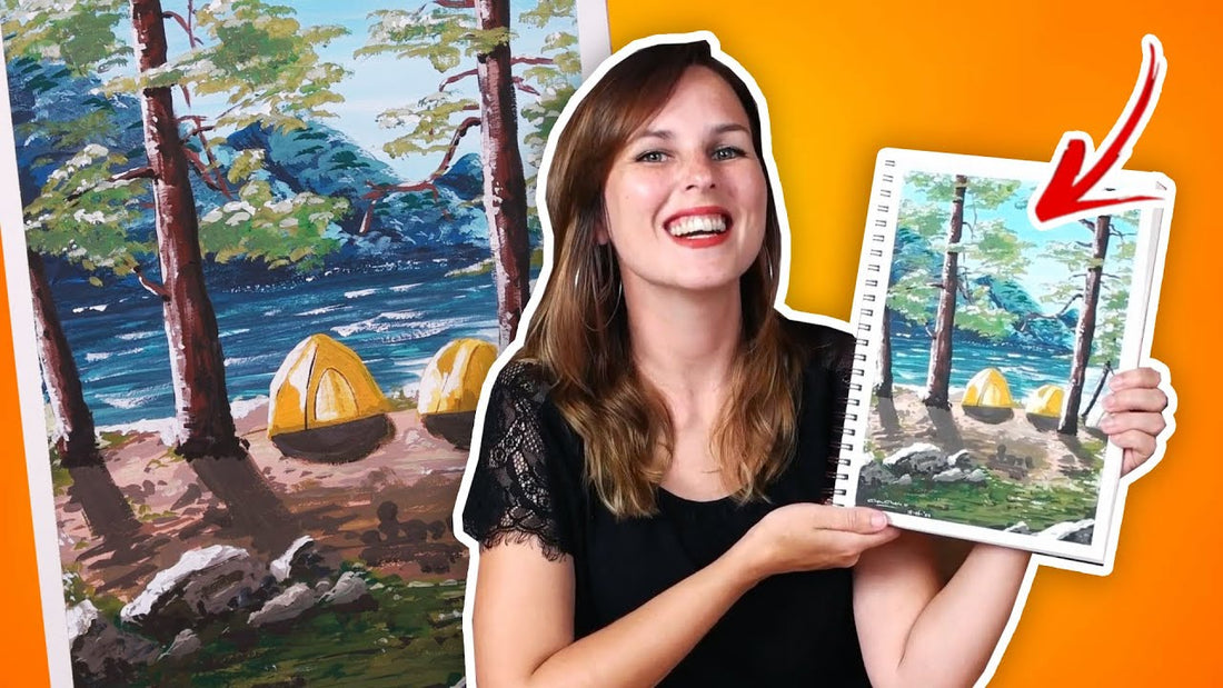 LANDSCHAP SCHILDEREN met GOUACHE!