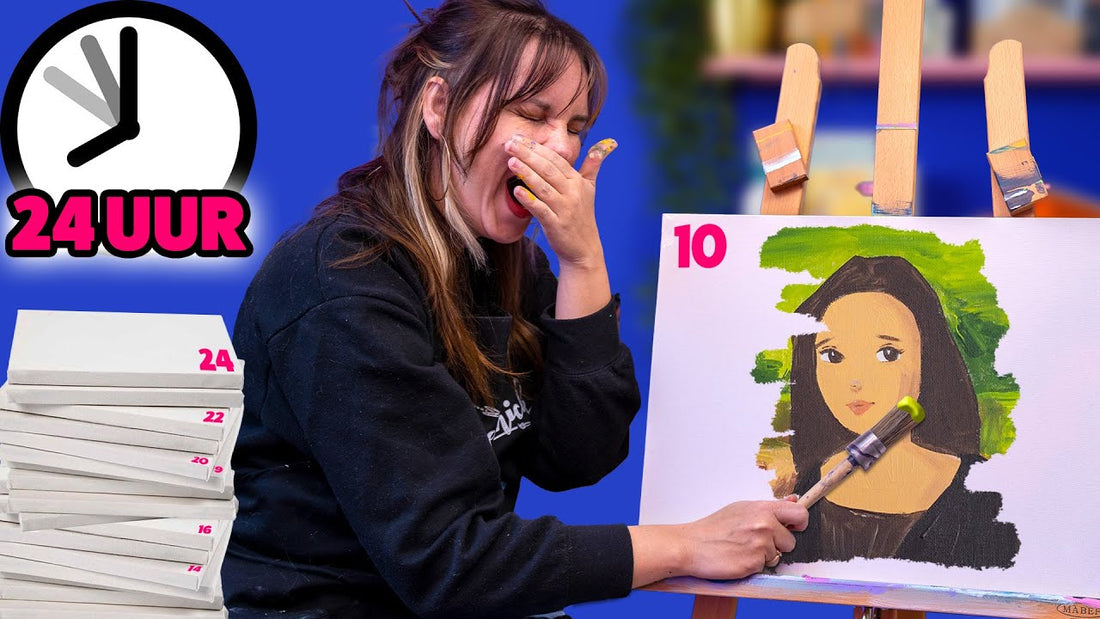 24 SCHILDERIJEN MAKEN in 24 UUR - Challenge