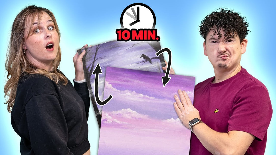 ELKE 10 MINUTEN RUILEN van SCHILDERIJ - Schilderen Challenge met Rick