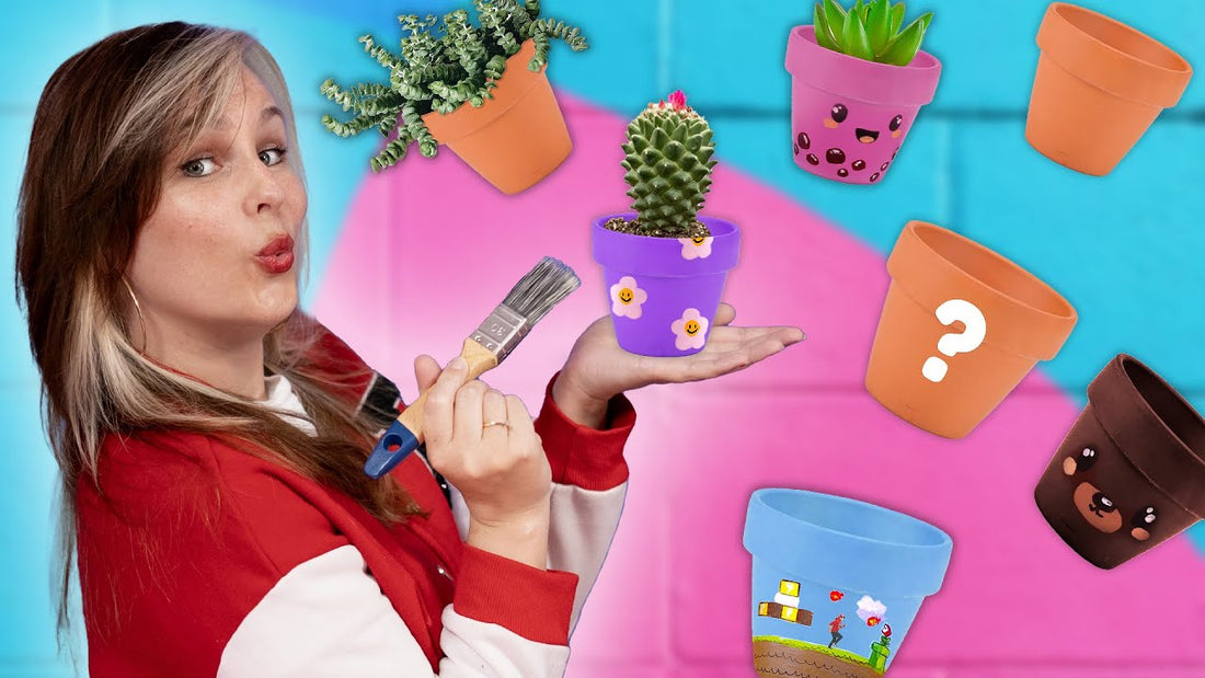 SUPER VEEL PLANTENPOTJES SCHILDEREN!