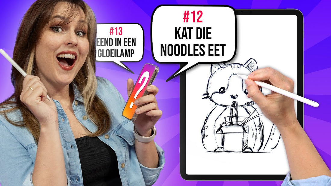 16 TEKENOPDRACHTEN UITVOEREN DIE JIJ BEPAALT! - Tekenen Challenge