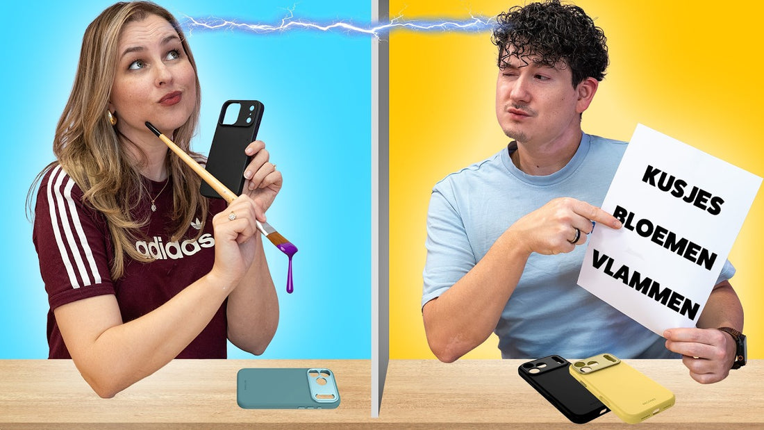 KUNNEN WIJ DEZELFDE iPHONE HOESJES SCHILDEREN? - Tweeling Telepathie Challenge 2026