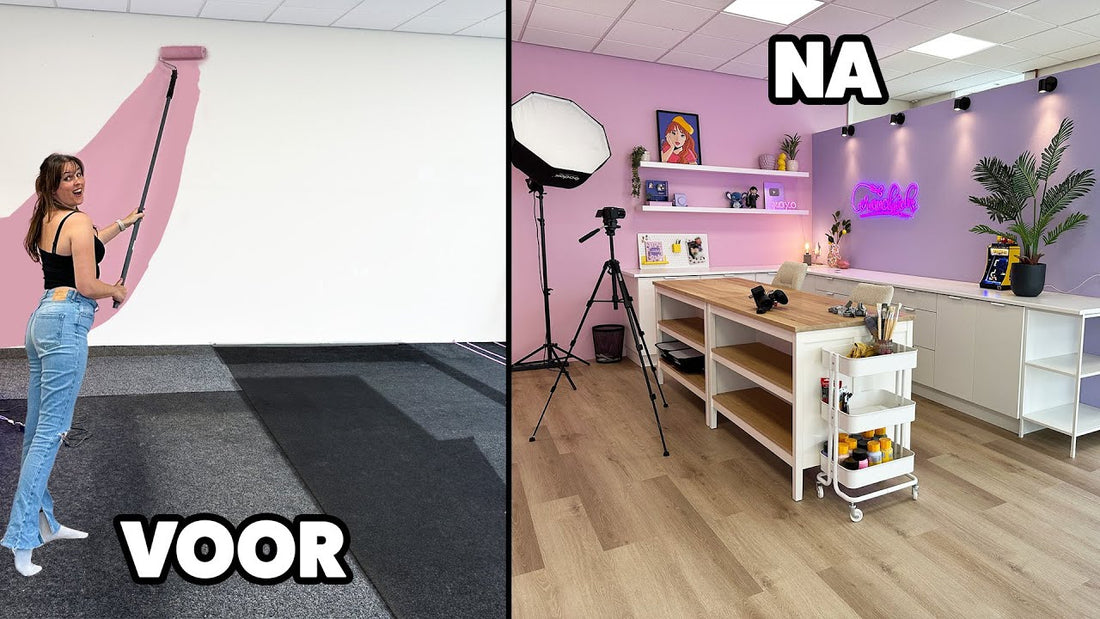 WIJ BOUWEN een XXL STUDIO! - Make-over