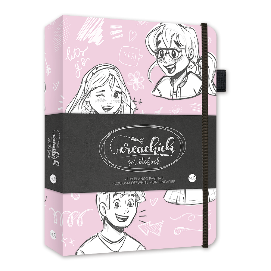 CreaChick Productfoto Creachick Schetsboek Roze