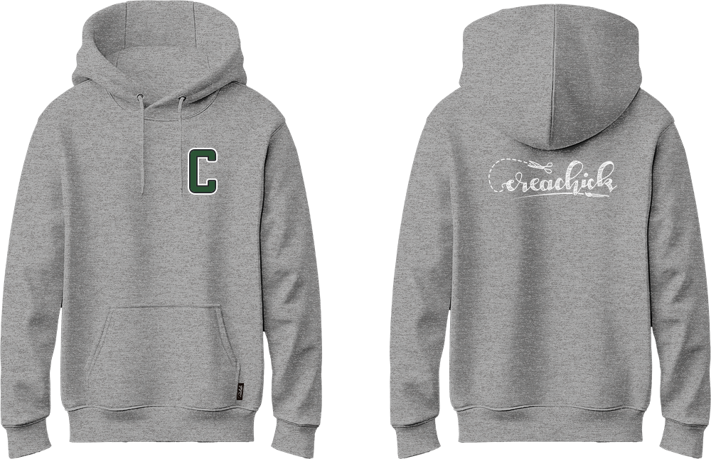 Nieuwe grijze CreaChick hoodie