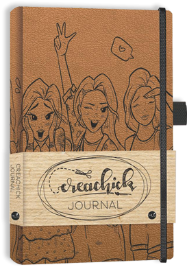 CreaChick Journal Bruin Productfoto